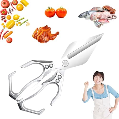 Heavy Duty Kitchen Shears, Kitchen Scissors for Food, Multi-purpose Kitchen Shears, Multifunctional Heavy-Duty Kitchens Shear, Suitable for Cutting Chicken - Image 1