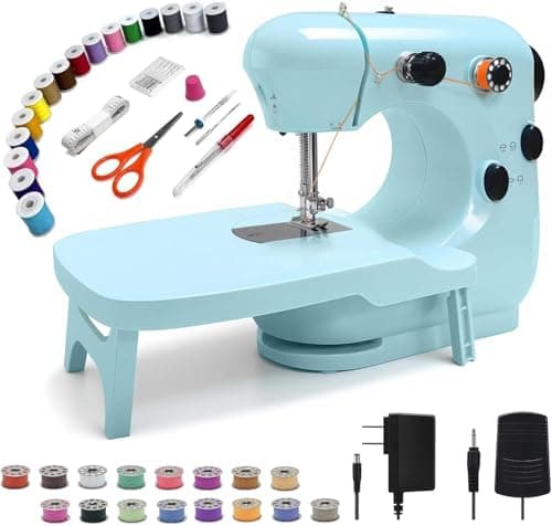 Sewing Machine Kits for Home & School | Beginner-Friendly 2-Speed Mini Machine for DIY Crafts, Household Repairs & Fun Skill-Building with Kids & Adults 301FRJ - Image 1