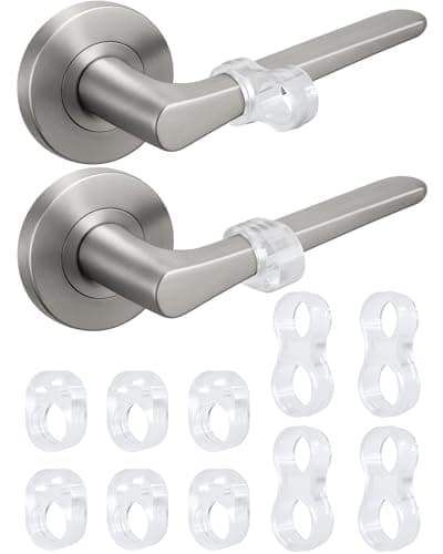 STRONGEST HOME Door Stop Wall Protector (10 Pack, 6+4 Bonus) – Clear Silicone Door Handle Bumper, Adhesive-Free Wall Guard for Stops, Knobs, Bedrooms & Bathrooms - Image 1