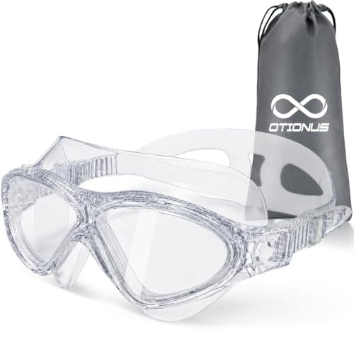 Otionus 180° Panoramic Swim Goggles for Adults, Ultra-Comfort Liquid Silicone Anti-Fog Lenses with UV Protection for Pool & Outdoor Surface Swimming Women Men Youth - Image 1