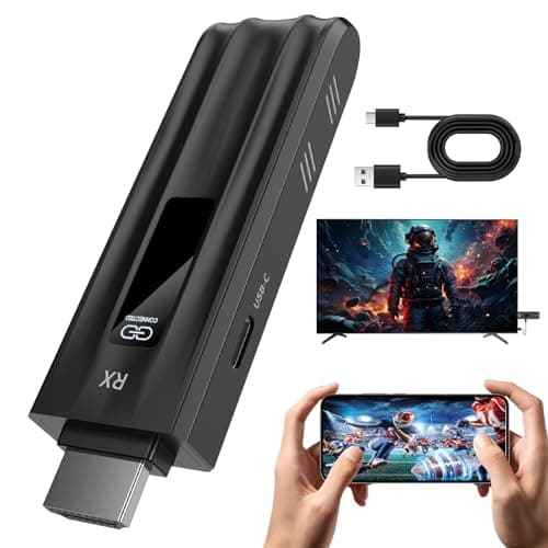 Beyn 2026 Wireless HDMI Display Dongle Adapter G7, 4K Output, HDMI Wireless Extender from Smartphone, Tablet, Laptop to HDTV/Monitor/Projector, Support Airplay DLNA Miracast, Dark Black - Image 1