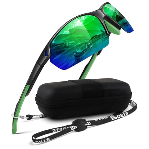 WEAROYO Polarized Sunglasses Men Womens,Flexible TR90 Semi Rimless Frame,Wraparound UV400 Sports Sun Glasses Running Fishing - Image 1