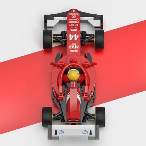 Xbert Race Cars Building Sets, High‑Speed Car Toy for Kids, Boys & Girls, Red Model Car Kits for Display and Play, Collectible Vehicle Blocks Set, for Racing Cars Fans - Image 1