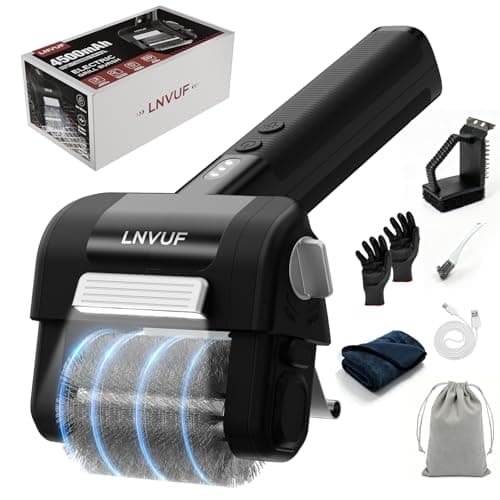 Electric Grill Brush, Grill Cleaner with LED Light, with 800 RPM Motor, Heavy Duty Grill Cleaning Tool, Personalized Grill Gift s for Dad - Image 1