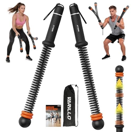 Ropeless Battle Ropes for Home Gym, Portable Cordless Weighted Battle Ropes with Storage Bag, High Calorie Burn for Men & Women, Fitness Equipment for HIIT & Low-Impact Aerobic Training - Image 1