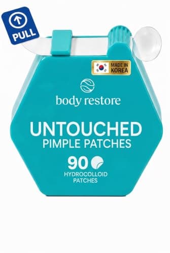 Body Restore Hydrocolloid Acne Patches – Pimple Patches for Face, Hygienic Dispenser, Invisible Zit Stickers for Breakouts, Convenient Spot Treatment Acne Dots – 90 Count - Image 1