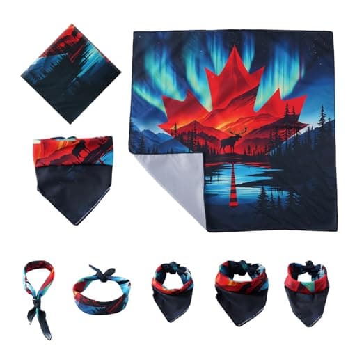 PlushBande Soccer Fan Bandana 22"x22" - Breathable Polyester Headwear, Neck Gaiter & Face Mask for Men Women Match Day