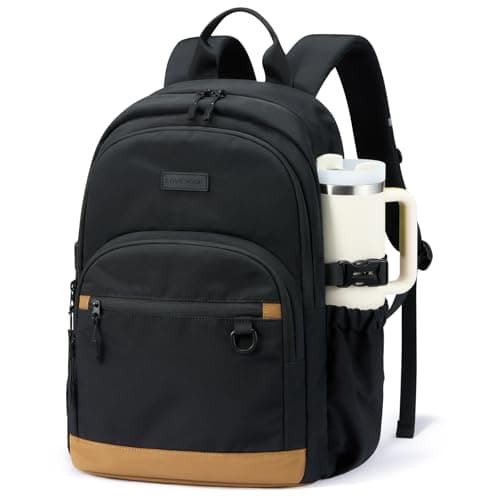 LOVEVOOK Laptop Backpack for Women Men, Waterproof School Backpack for High School College, Large Capacity Travel Bookbag with Luggage Sleeve, Chest Strap & Water Bottle Pocket, 17.3 inch - Image 1
