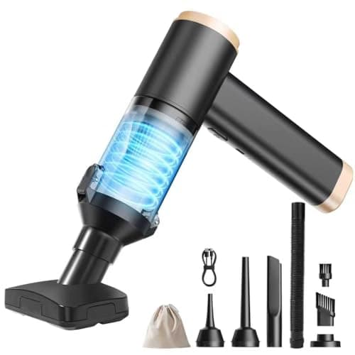 Handheld Car Vacuum Cordless, 140W, 19000Pa Powerful Suction, Max 40 Mins Runtime, Brushless Motor, Rechargeable 7800mAh Battery, One-Touch Dust Disposal, Portable Vacuum for Car, Home, Office, Pets - Image 1