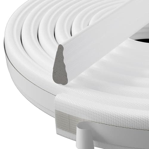 Weather Stripping Door Seal Strip, 118 inch Wedge-Shape Window Foam Seal Strip, Soundproofing, Winter Insulation Tape Strip for Frame, Noise Blocker, Door Gap Filler for Exterior - Image 1