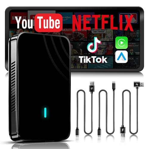 MYATOTO Magic CarPlay Box, Wireless CarPlay Adapter Supports for Netflix/YouTube/TF Card, AI Box Carplay, Plug & Play, Drivechat with AI Skills, Dual WiFi, Bluetooth, Fits for OEM Wired CarPlay Cars - Image 1