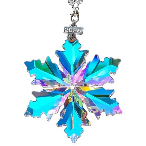 2026 Christmas Ornaments,Crystal Snowflake Beautiful Ornament for Tree - Image 1