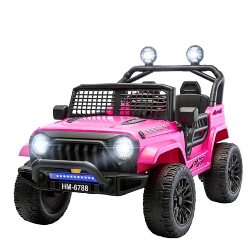 HEIMILI 2026 Upgraded Version 24V Kids Electric Car, All-Terrain Wheel Electric Toy Car, 4-Wheel Kids Electric Car with Remote Control and LED Lights, Suitable for Children Aged 3-6 Years Old - Image 1