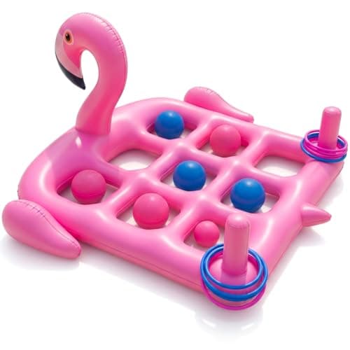 𝟐𝟎𝟐𝟔 𝐍𝐄𝐖 Utook Pool Party Toys Games Set -Giant Tic Tac Toe Pool Toy- 2-in-1 Inflatable Games -Thickened Leak-Proof PVC, Outdoor Water Toys for Toddlers Kids Age 4+, Use in Pool Beach Lawn