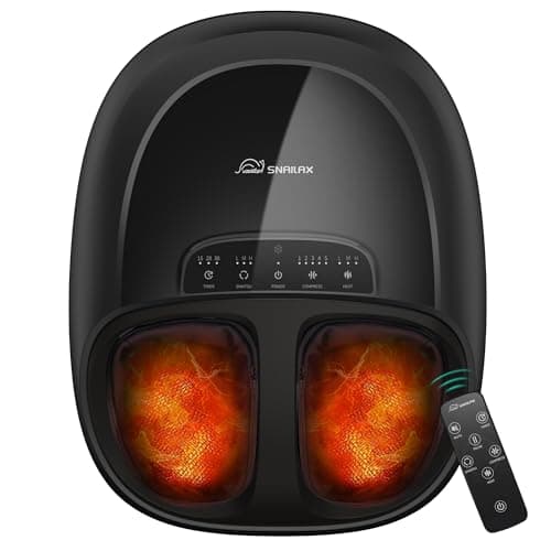 Snailax Shiatsu FSA Foot Massager Plantar Fasciitis Neuropathy,HSA Eligible Feet Massage Machine with Heat,Kneading,Rolling,Scratch,Remote Control,Feet Warmer/Heater - Image 1