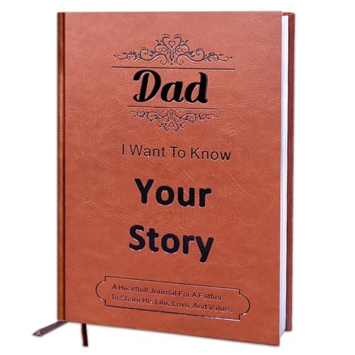 JUNQIU Dad I Want To Hear Your Story, A Father’S Guided Journal Book - Gifts For Birthday, Fathers Day Dad Gifts From Daughter Son, Dads Gift For Christmas, Dads Gift
