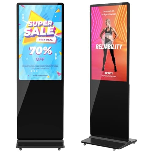 32 Inch Indoor Digital Signage Ultra HD Advertising Display Kiosk with Android OS Support Customizable Content and HDMI Input Commercial Totem Perfect for Retail Stores, Offices,and Restaurants - Image 1