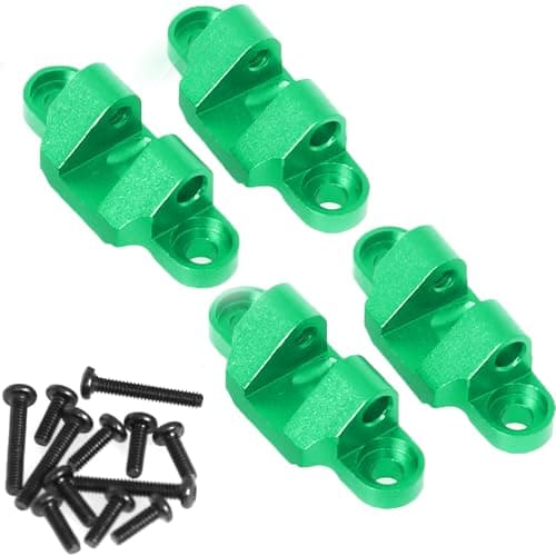 Aluminum Lower Shock Mount for Losi 1/18 Mini LMT 4X4 Brushed Monster Truck,Replacement for Losi - LOS211044 Upgrade Part Suspension Mounting Set for Losi-LOS01026 1/18 Mini LMT Monster (Green) - Image 1
