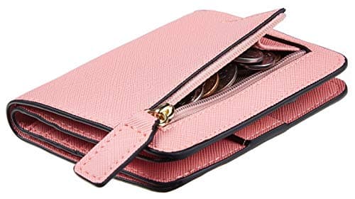 Toughergun Women’s Small Slim Leather Wallet with RFID Protection, Compact Bifold Mini Purse with Clear ID Window - Image 1