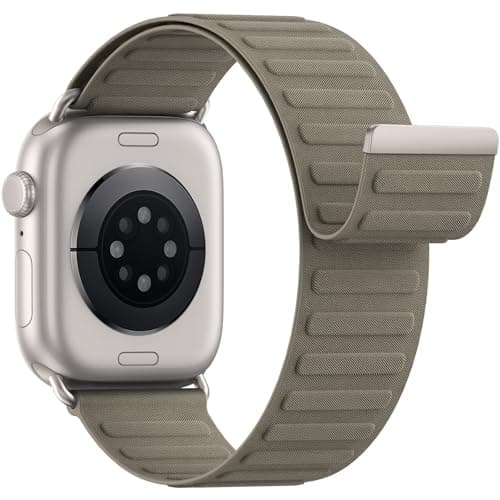 Magnetic Sport Bands Patented Compatible with Apple Watch Band 49mm 46mm 45mm 40mm 44mm 38mm 41mm 42mm for Men Women, Nylon Strap Replacement for iWatch Ultra/3/2/1 Series 11 10 9 8 7 6 5 4 3 2 1 SE - Image 1