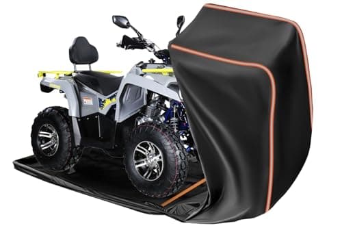 FJWDSC Full Enclosed ATV Covers Waterproof Outdoor Heavy Duty 4 Wheeler Cover All Season Weather Proof Quad Cover with Reflective Strips Fits ATV Length up to 94.5" Windproof Sunproof Dustproof - Image 1
