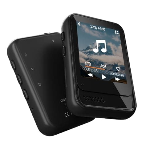 MP3 Player with Bluetooth,Mini MP3 Player with Speaker,Built-in Micro SD Card Slot,Portable Music Player with FM Radio,Video,Voice Recorder,Earphones, for Kids,Sports and Gifts,Max 512GB Expand - Image 1