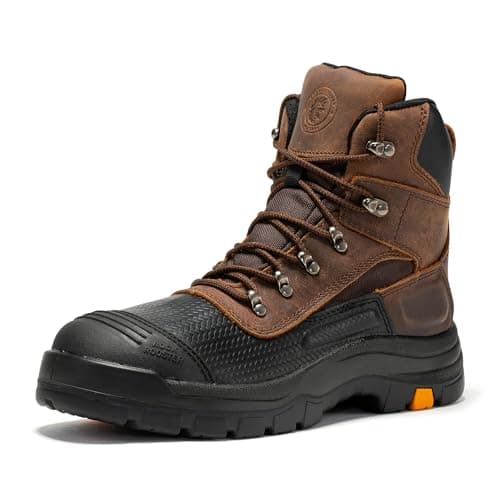 ROCKROOSTER Sedona - Men's Waterproof Puncture Resistant Work Boots, 6" Lace Up Steel Toe ASTM Safety Boots AK216-11.5 - Image 1
