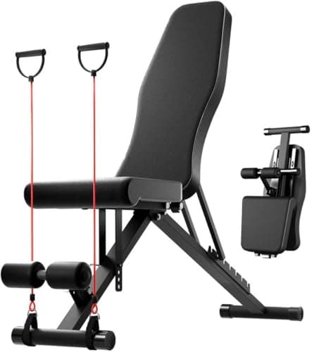 2026 Heavy Duty 1000LBS Adjustable Weight Bench, 14-In-1 Multi-Functional Incline Decline Flat Bench Press, Foldable Full Body Dumbbell Workout Bench for Home Gym Weight Training, Sit Ups, Space-Saving Fitness Equipment - Image 1