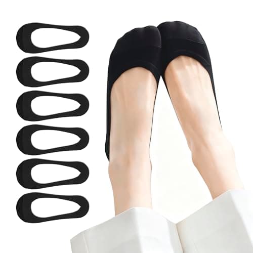 FooGuila No Show Socks Womens For Flats, Seamless Footies No See Invisible Low Cut Liner Socks, Non Slip Thin Ultra Hidden Boat For Loafers Sneakers Heels,Size 8-12 - Image 1