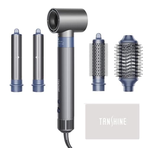 TANSHINE Blow Dryer Brush Set,Hair Dryer Brush with 110,000 RPM High-Speed Negative Ionic Hair Dryer,5 in 1 Hot Air Styler, Blow Dryer for Fast Drying Curling Volumizing Straightening Styling - Image 1