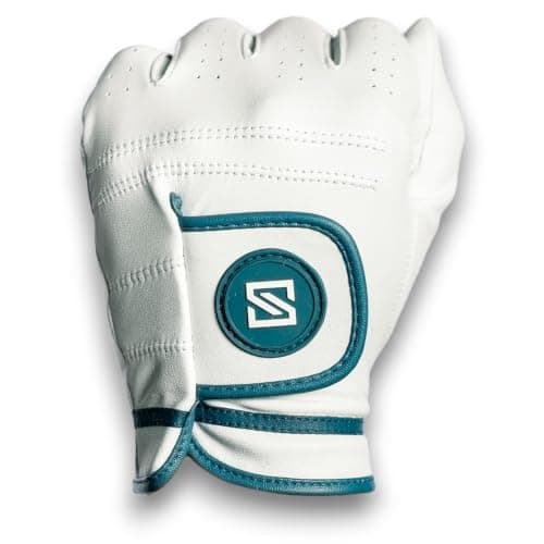 SKIVE Golf Premium Golf Glove | 100% AAA Cabretta Leather | Cool Golf Gloves Men | Serious Feel & Performance | Golf Gloves Men Left Handed Golfer