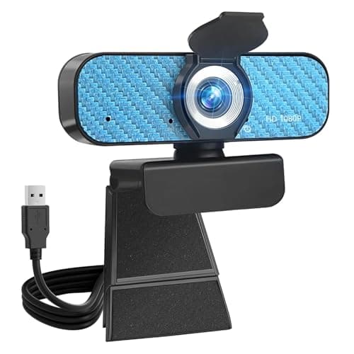 weishin Plug & Play 1080P Webcam: for Laptop/PC No Driver Need 80% Noise-Canceling Mic 100% Privacy Cover - Crystal Clear Video in 10s for Video Calls & Meetings - Image 1