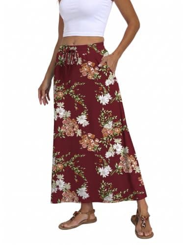 Lepunuo Plus Size Womens Casual Maxi Skirt - Image 1