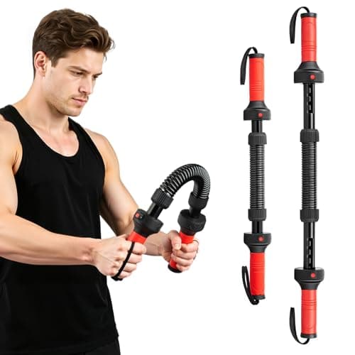 Adjustable Power Twister Arm Trainer - Chest Workout Equipment for Upper Body Strength Training - 44-88lbs Adjustable Chest Clip Muscle for Home Gym - Portable Power Twister Bar for Men and Women