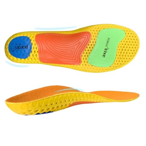 Arch Support Insoles – Lightweight & Breathable, Shock Absorbing, Reduce Fatigue, Relieve Foot Discomfort for Sports, Plantar Fasciitis Insoles for Men & Women Work Boot Insole (Size L) - Image 1