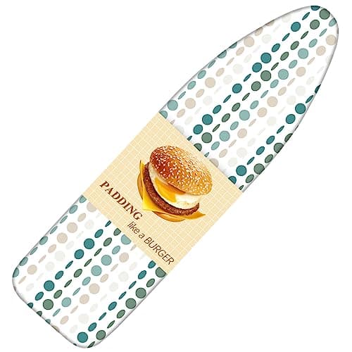 BNDX Heat Resistant Ironing Board Cover and Pad - Extra Thick and Durable Padding,Full Size and Stain - Upgrade Drawstring Tightening - Easy Installation to 15x54 - Image 1