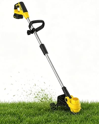 Garvee 20V Grass Trimmer, Dual Lithium Battery 2.0A, 8 Grass Cutting Lines, Portable Electric Grass Cutter, Garden Grass Line Trimmer - Image 1