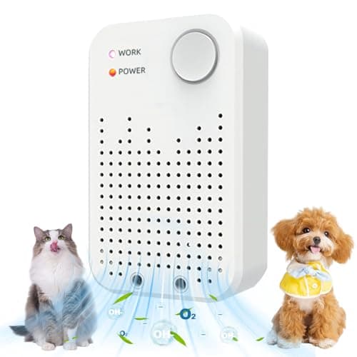 Cat Litter Deodorizer, Cat Odor Eliminator for Home, Litter Box Deodorizer, Quiet Portable Plug In Air Purifiers for Bedroom, Kitchen, Bathroom, Office, Air Ionizers for Smoke, Formaldehyde, Dust - Image 1