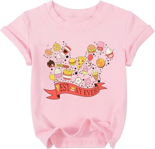 Magic Kingdom Shirt for Kids Best Day Ever Shirts Colorful Snacks Graphic T-Shirt Toddler Baby Foodie Tee Tops - Image 1