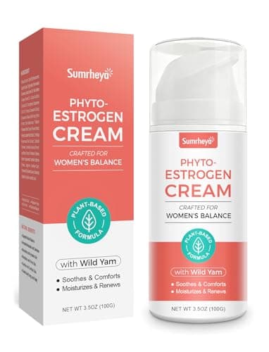 Sumrheya Estrogen Cream for Menopause Support - Soothing Phytoestrogen Cream with Wild Yam for Women - Natural Balancing Skin Moisturizer - hydrates, Firms & Revitalizes Dry, Aging Skin - 3.5 oz - Image 1