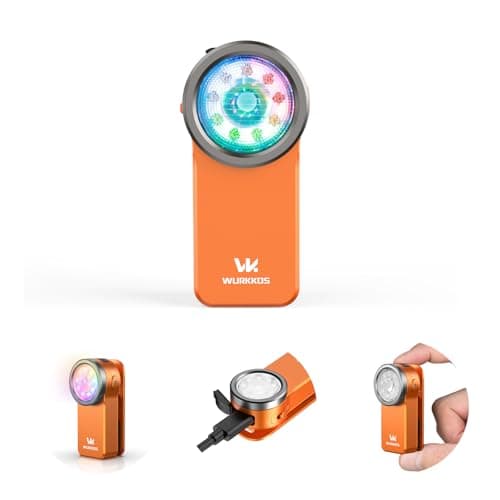 Wurkkos HD03 Rechargeable EDC Flashlight 680 High Lumen Clip Light, Small Flashlight Triple Light Source, 90 High CRI, IPX6 Waterproof, Magnetic Pocket Flashlight for Working Emergency Signal (Orange) - Image 1