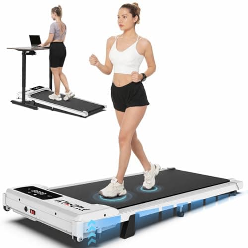 ANCHEER Walking Pad with Incline, 3.0HP Under Desk Treadmill for Home Office, 300 lbs Capacity Portable Mini Treadmill with Remote Control, Quiet Running Jogging Machine for Small Spaces - Image 1