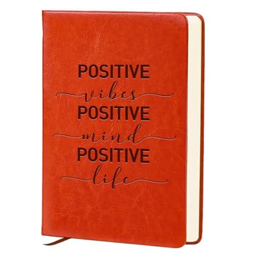 QDWXDEL Funny Office Gift,A5 Hardcover Leather Journal for Women, Employee Appreciation Gifts Journal Notebook for Work,Office Decorations for Work (POSITIVE) - Image 1