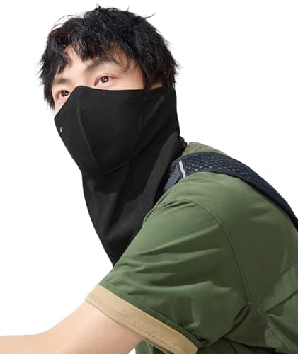 BENEUNDER Balaclava UV Sun Protection Face Cover UPF50+ Breathable Cooling Neck Gaiter Unisex for Summer Outdoor Activities Hiking Fishing Black - Image 1