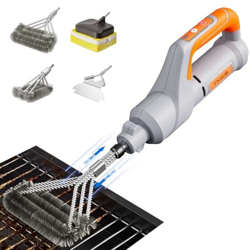 Electric Grill Brush BBQ Cleaner - Grill Cleaner, Grill Brush for Outdoor Grill, BBQ Grill Brush, 940 RPM Electric Grill Cleaner, 3 Speed Modes, Compatible with Weber, Char-Broil, Traeger & More - Image 1
