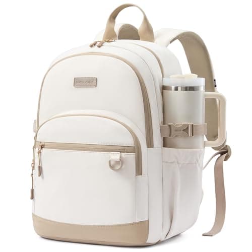 LOVEVOOK Laptop Backpack for Women Men, Waterproof School Backpack for High School College, Large Capacity Travel Bookbag with Luggage Sleeve, Chest Strap & Water Bottle Pocket, 15.6 inch - Image 1