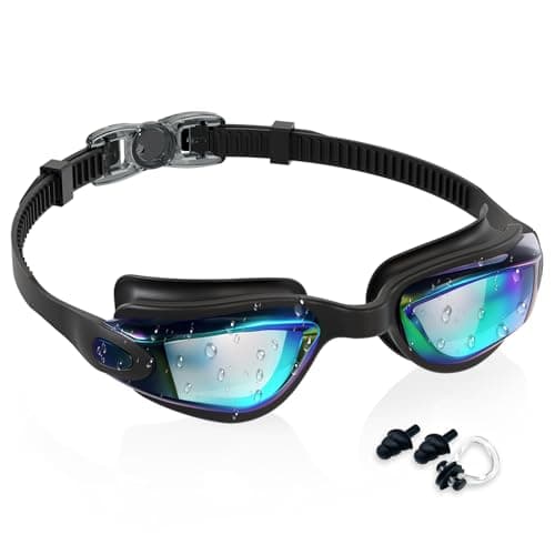 Aegend Swim Goggles for Kids 3-14 – Anti-Fog Comfort Fit for Swim Lessons, Pool, Beach – Includes Case, Ear Plugs & Nose Clip - Image 1