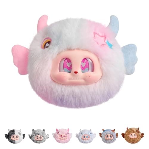 POP JOY Mini Monster Cupa Vintage Plush Blindbox Stuffed Animals Cute Comfort Cosy Gift Toy Figure with Keychain Pendant Soft Vinyl Cowboy Curve Plush Figure Teen Adult 3+ Single Box - Image 1