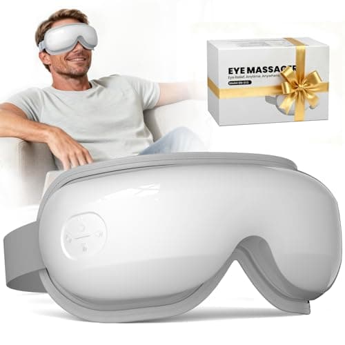 Arace Eye Massager, Heated Eye Mask for Migraines/Strain/Dry Eyes Relief, Smart Sleep Mask with Heat & Bluetooth Music, Mothers Day Gifts for Mom, Birthday Gifts for Women Men - Image 1