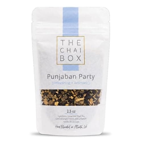 The Chai Box Loose Leaf Ginger Fennel Tea - Vegan & Gluten Free | Caffeinated Black Tea made with Candied Ginger, Cardamom & Fennel (Pack of 1) 2.5 oz | Makes 25 Cups | Small Batch Loose Leaf Tea with Whole, Premium Spices - Image 1